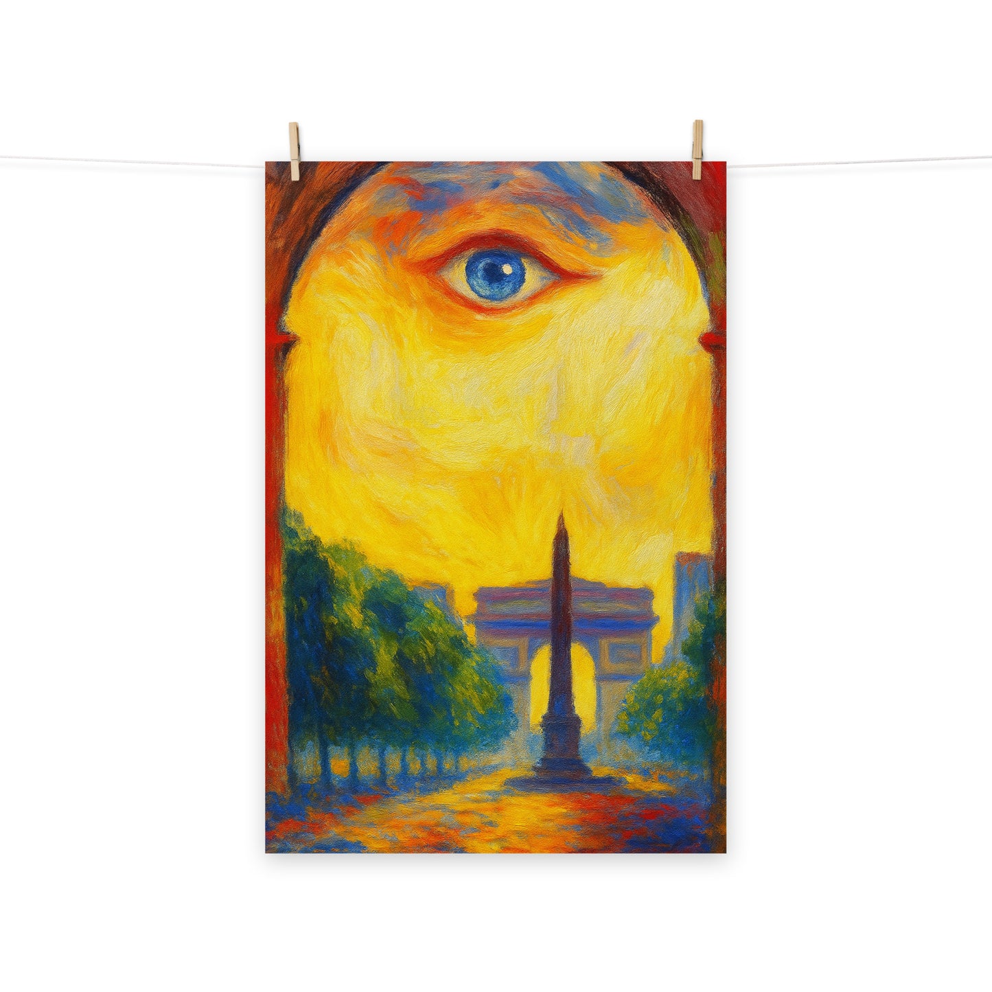 The Eye of Paris - Wall Art Poster - RKM Inspiration  - 14095128