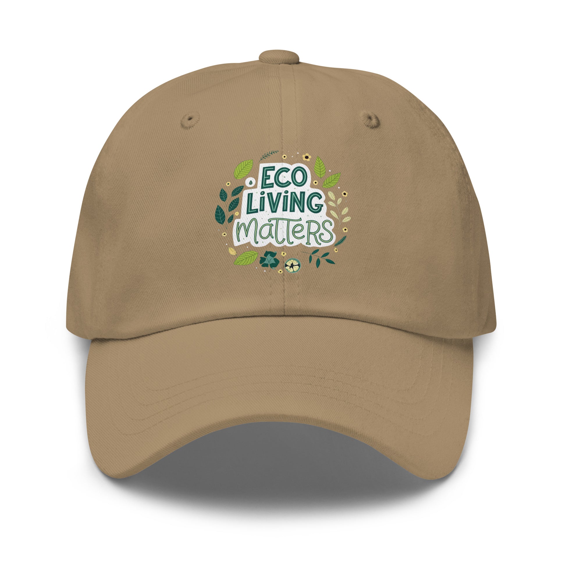 Eco Living Matters Dad Hat - Stylish, Eco-Friendly Adjustable Design -RKM Inspiration - 83709370