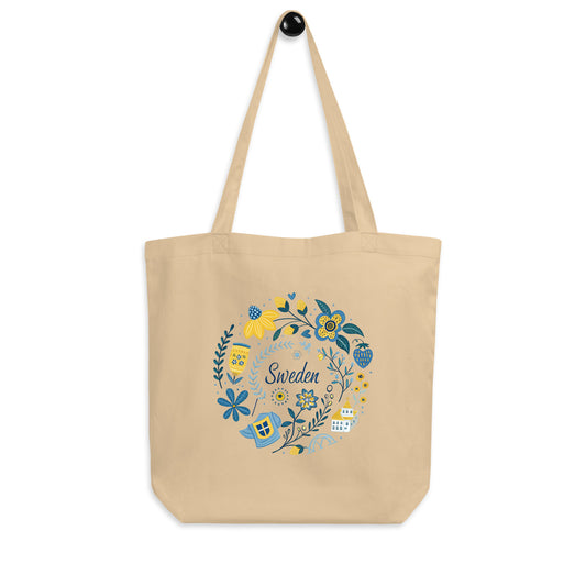 Eco-Friendly Sweden Tote Bag - Organic Cotton, Reusable & Stylish -RKM Inspiration - 3735367