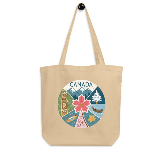 Eco-Friendly Canada Tote - Organic Cotton Bag for Groceries & More -RKM Inspiration - 54026941