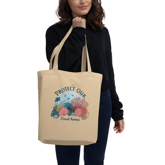 Protect Our Coral Home 2 - Eco Tote Bag -RKM Inspiration - 82627204
