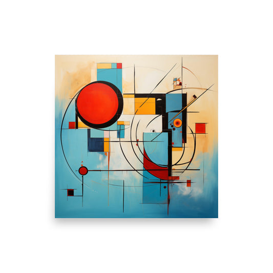 Geometric Rhythms - Poster on the wall
