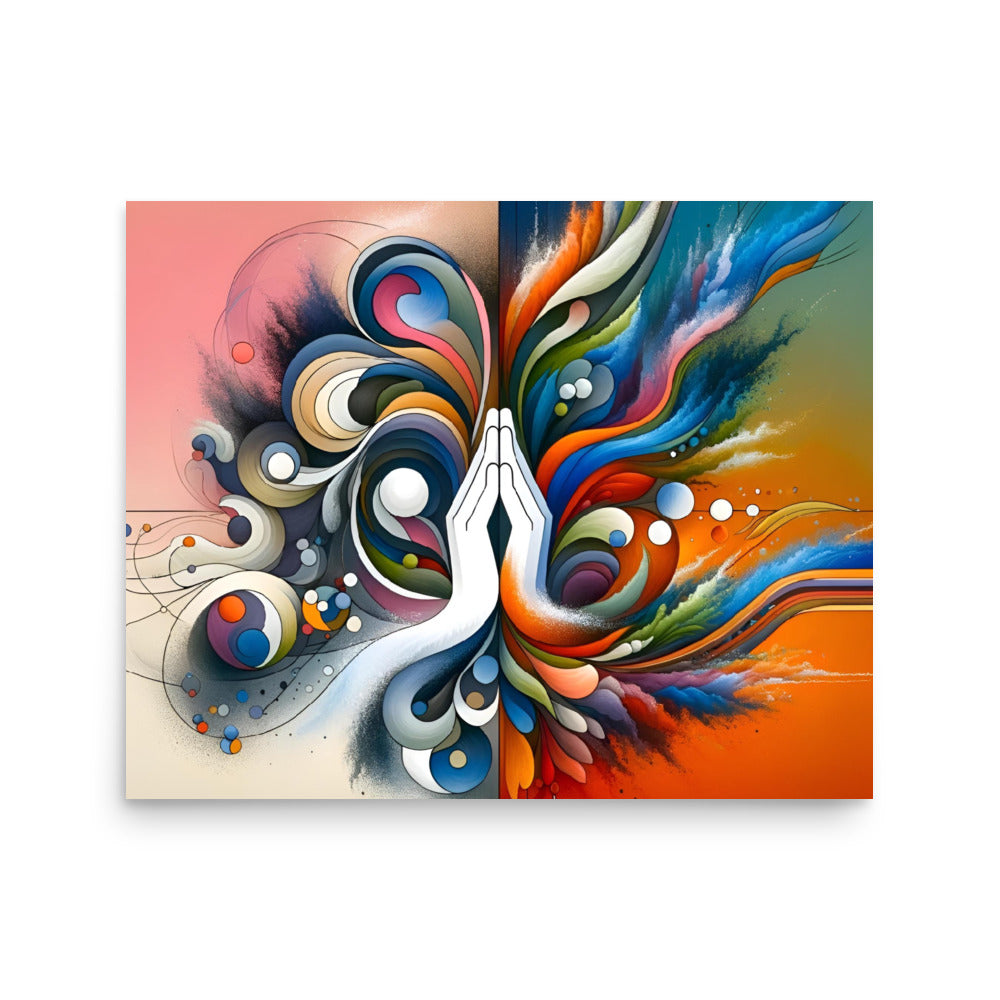Fusion of Tranquility and Energy Poster -RKM Inspiration - 35484225