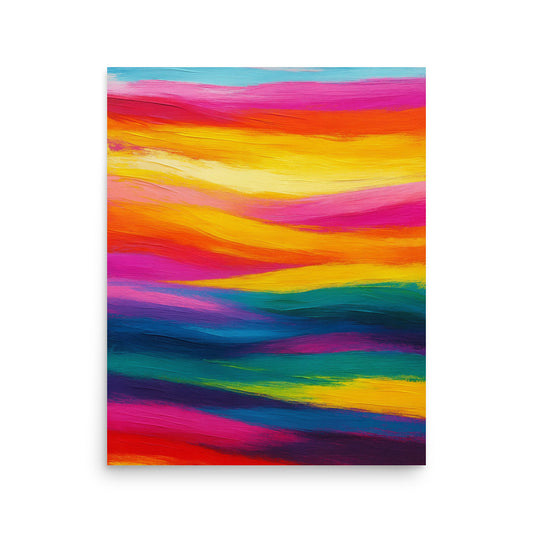 Symphony of Color Fields - Poster on the wall