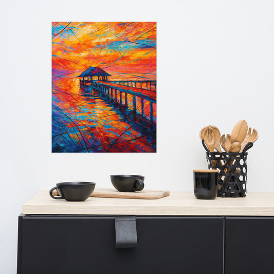 Echoes of a Fiery Horizon Poster Wall Art -RKM Inspiration - 9467896
