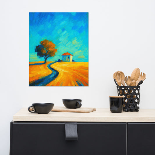 Solitude in Gold Poster Wall Art -RKM Inspiration - 42500268