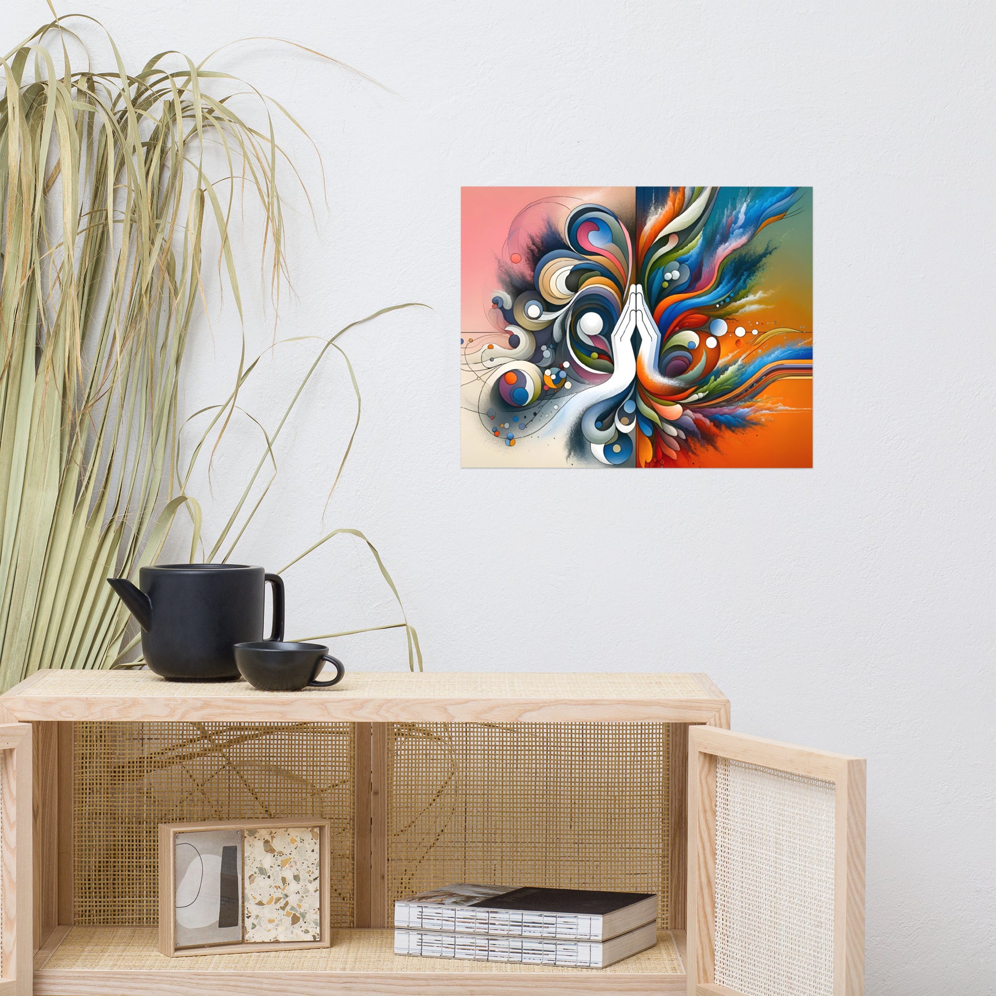 Fusion of Tranquility and Energy Poster -RKM Inspiration - 40951324