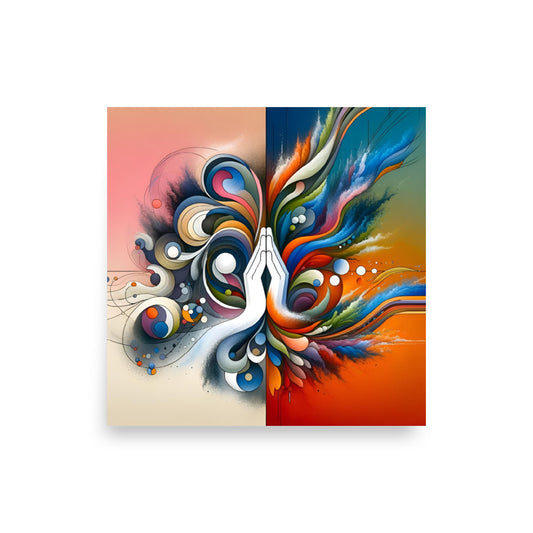 Fusion of Tranquility and Energy - Poster on the wall