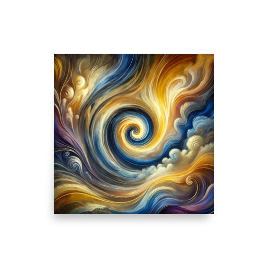 Whirlwind of Light and Energy Poster Wall Art -RKM Inspiration - 86952923