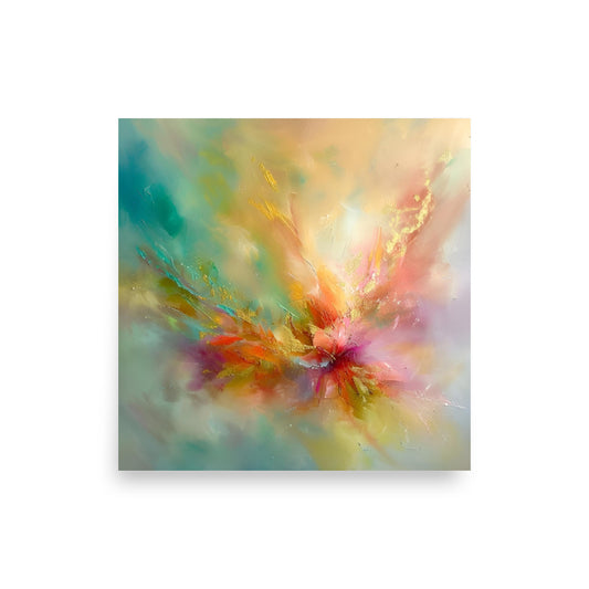Burst of Creation - Poster on the wall