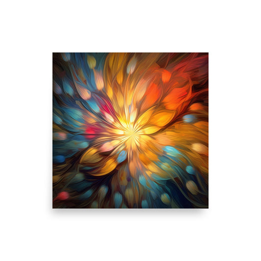 Blossom of Light - Poster on the wall