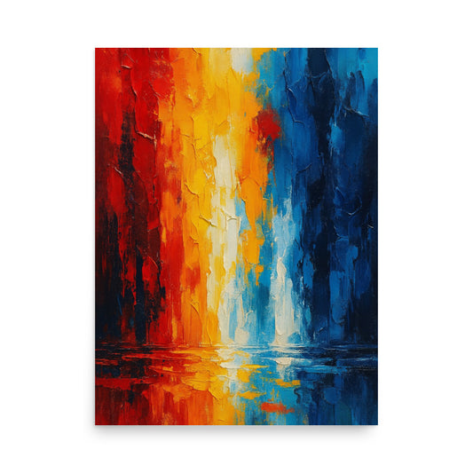 Echoes of Autumn Reflections - Poster on the wall