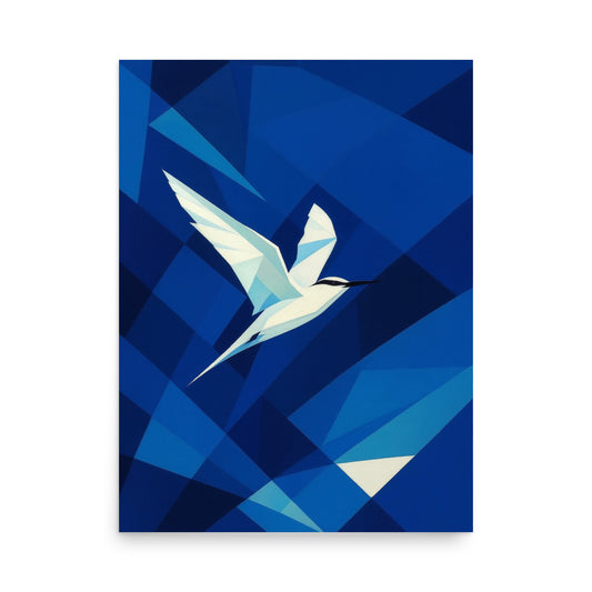 Wings of Light in a Fractured Sky - Poster on the wall