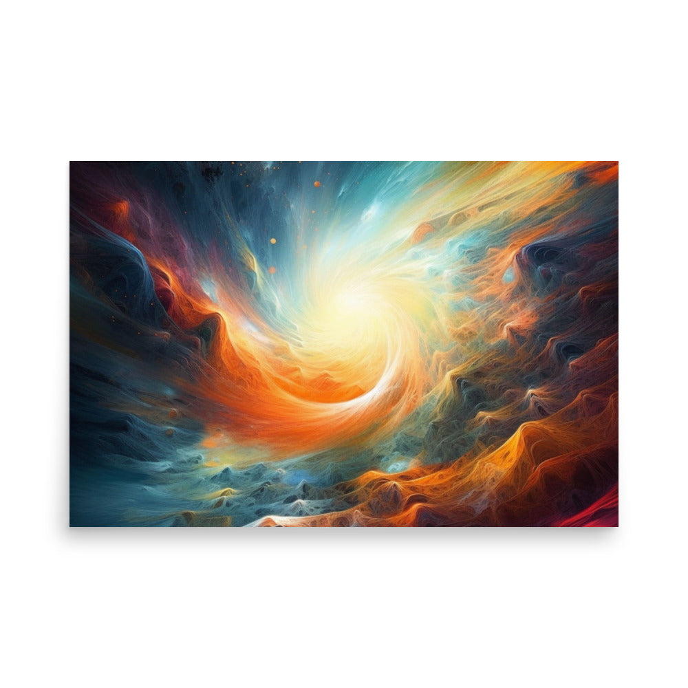 Cosmic Vortex Poster Wall Art Print -RKM Inspiration - 47861563