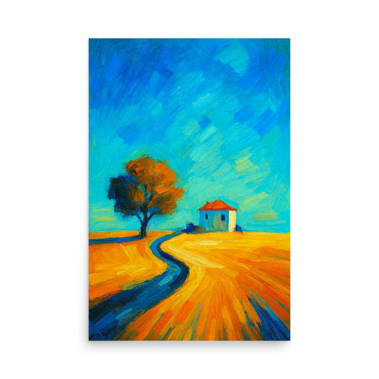 Solitude in Gold Poster Wall Art -RKM Inspiration - 8476436