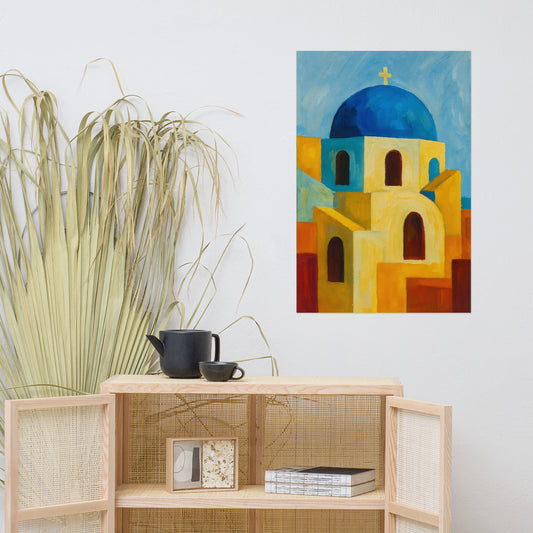 Echoes of Santorini Poster Wall Art -RKM Inspiration - 98503002