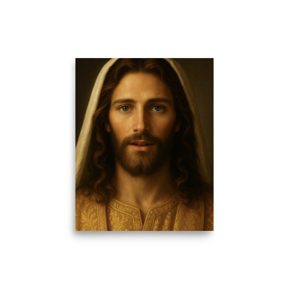 Christ in Gold - Wall Art Poster - RKM Inspiration  - 85326061