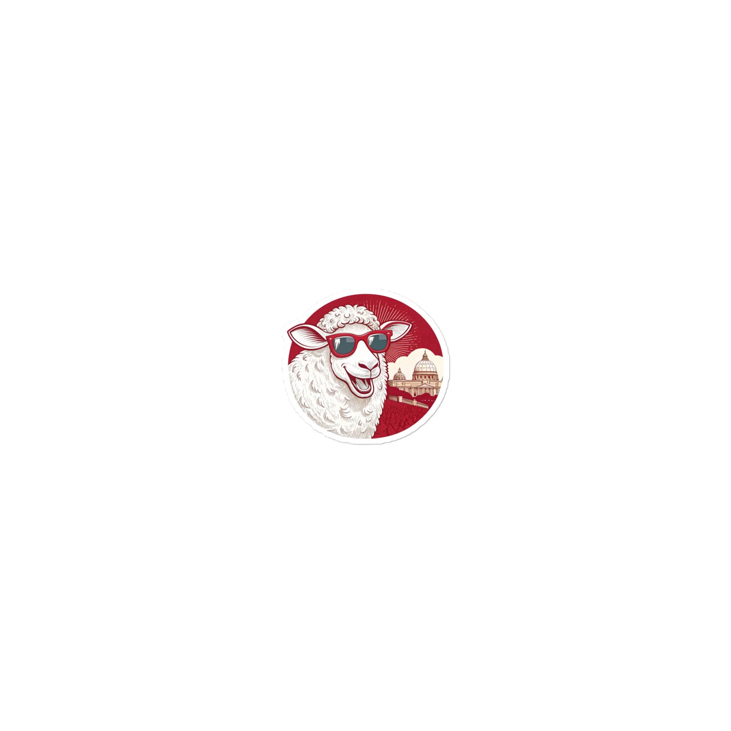 Christian Inspirational Sticker - Lamb of Vatican -RKM Inspiration - 27295470