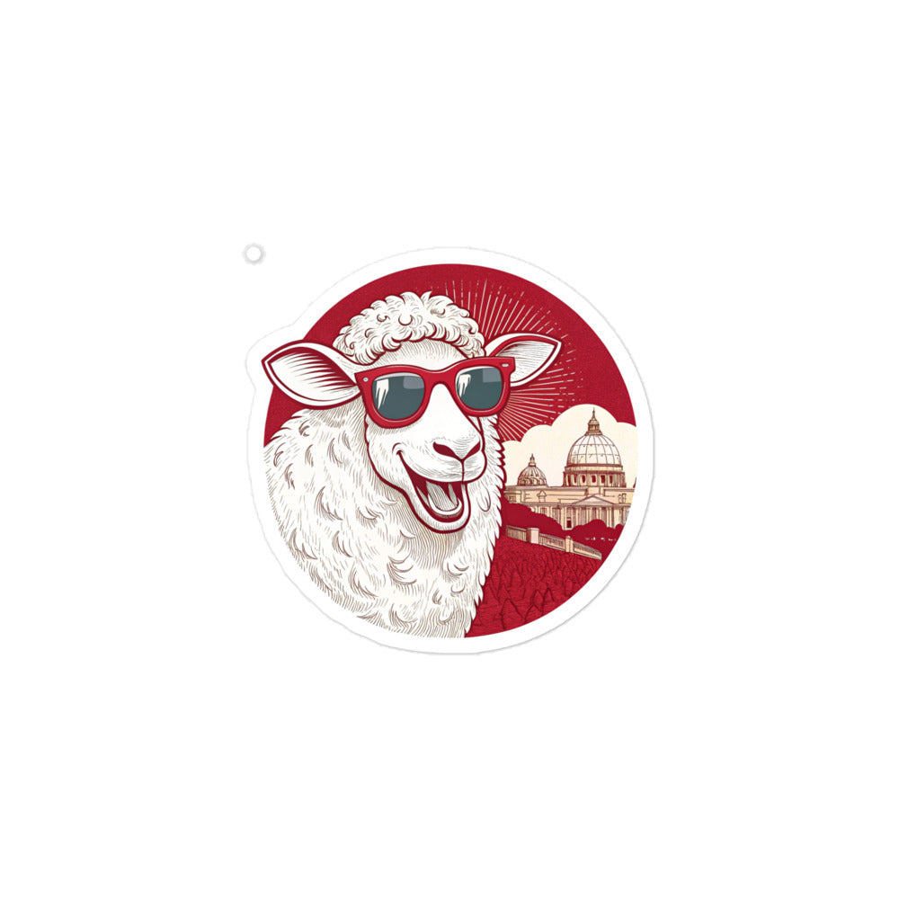 Christian Inspirational Sticker - Lamb of Vatican -RKM Inspiration - 1229719