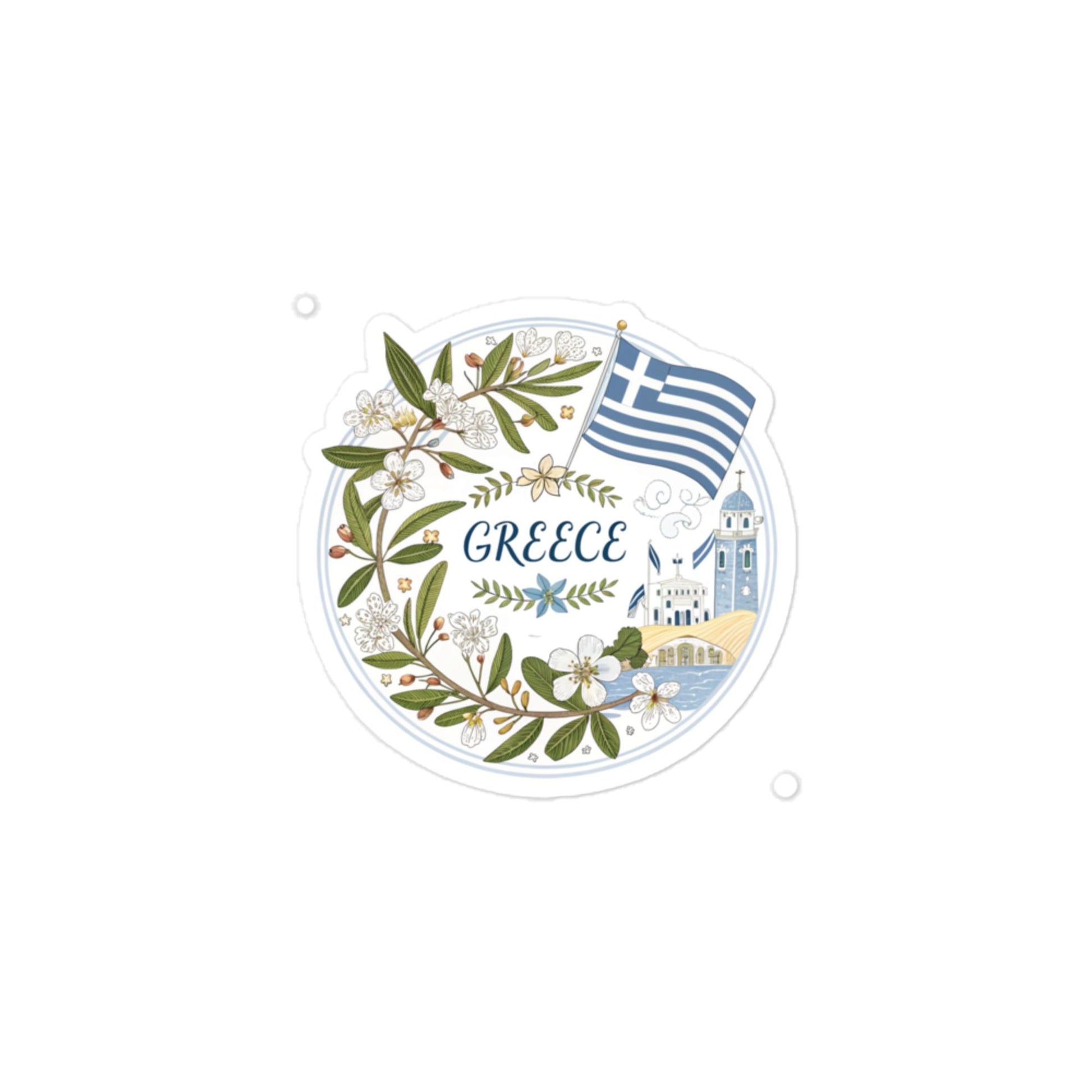Greece Car Sticker: Durable, Bubble-Free High-Quality Vinyl -RKM Inspiration - 17687598