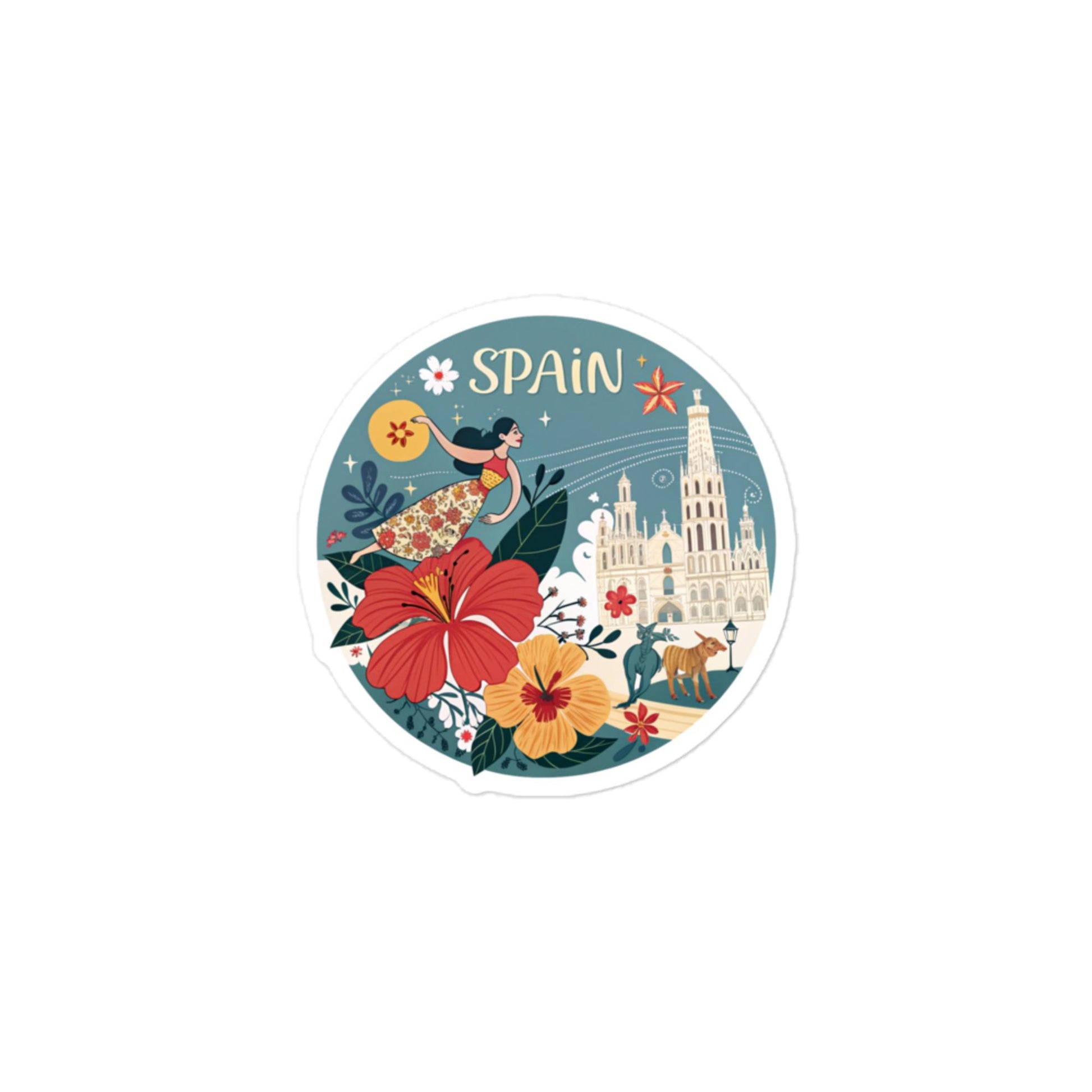 Spain Car Sticker - Durable, Bubble-Free Vinyl for Easy Application -RKM Inspiration - 87007345
