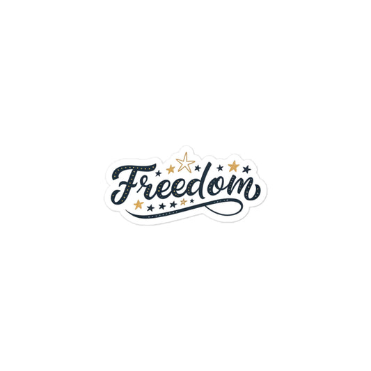Freedom Car Sticker - Durable, Easy Application, Bubble-Free Design -RKM Inspiration - 69528532