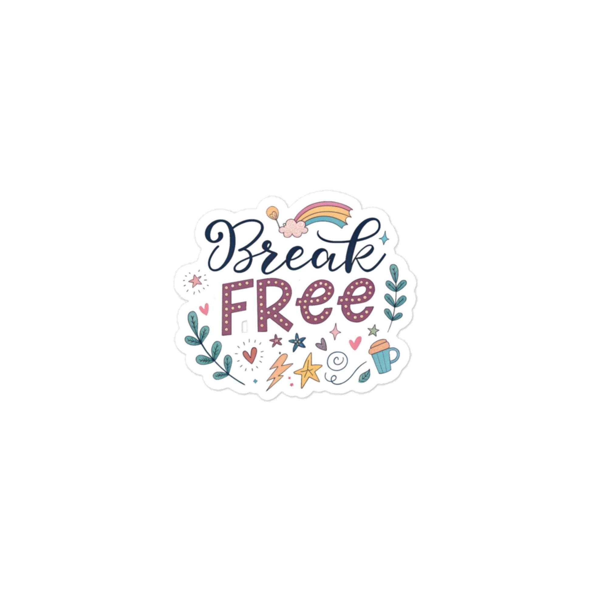 Break Free Car Sticker: Durable, Bubble-Free Vinyl for Easy -RKM Inspiration - 95272313
