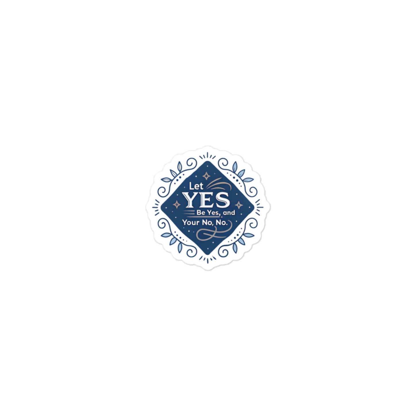 Christian Inspirational Sticker - Yes, No -RKM Inspiration - 84713484