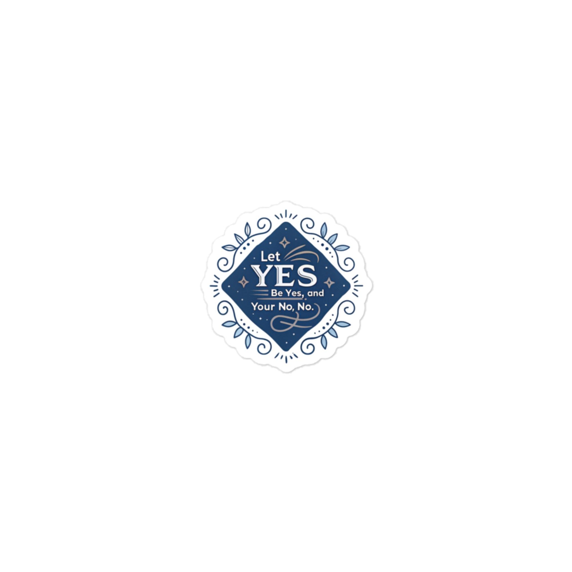 Christian Inspirational Sticker - Yes, No -RKM Inspiration - 84713484