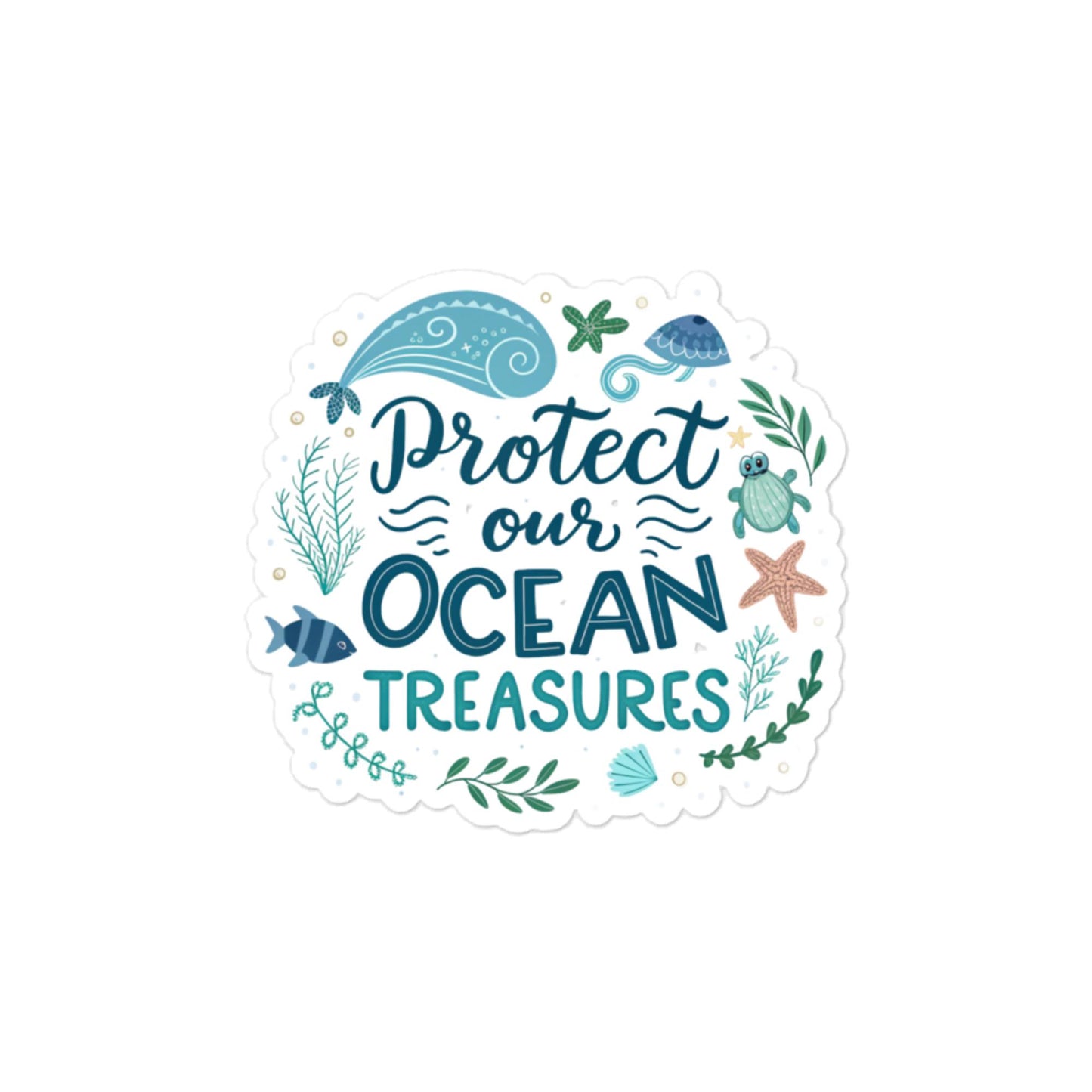 Protect Our Oceans - Car sticker -RKM Inspiration - 24561637