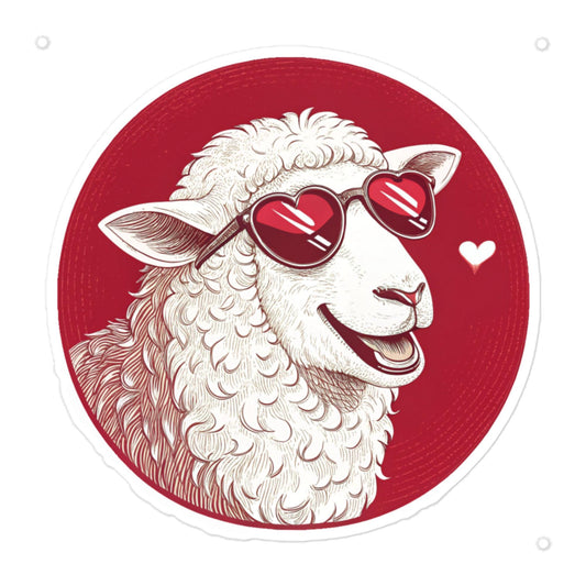 Christian Inspirational Sticker - Love Lamb -RKM Inspiration - 25420674