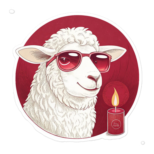 Christian Inspirational Sticker - Repentance Lamb -RKM Inspiration - 89330391