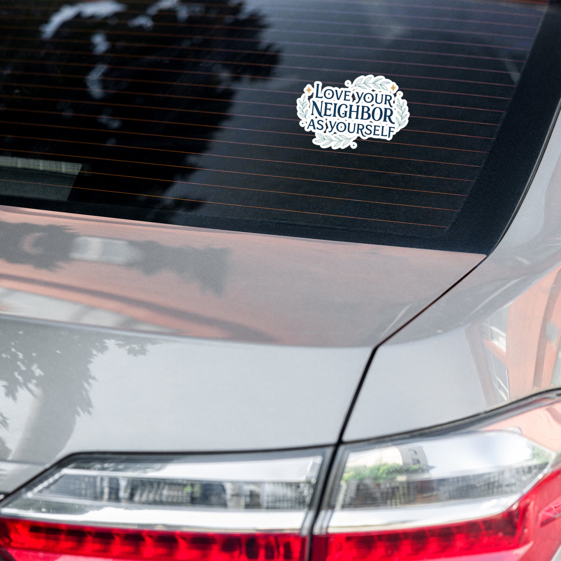 Christian Inspirational Sticker - Love Your Neighbor -RKM Inspiration - 81043712