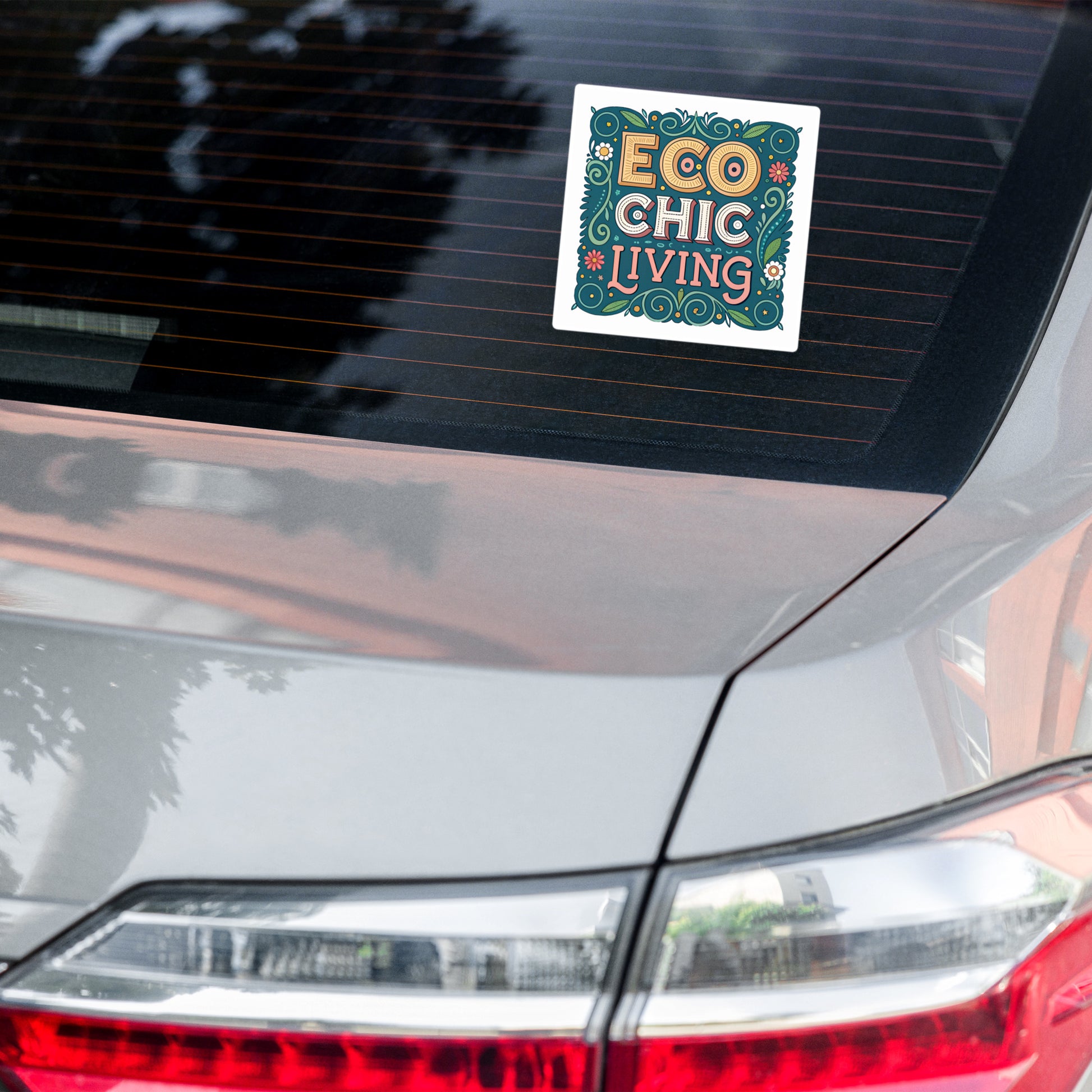 Eco Chic Car Sticker - Durable, Bubble-Free Vinyl for Easy Application -RKM Inspiration - 23891909