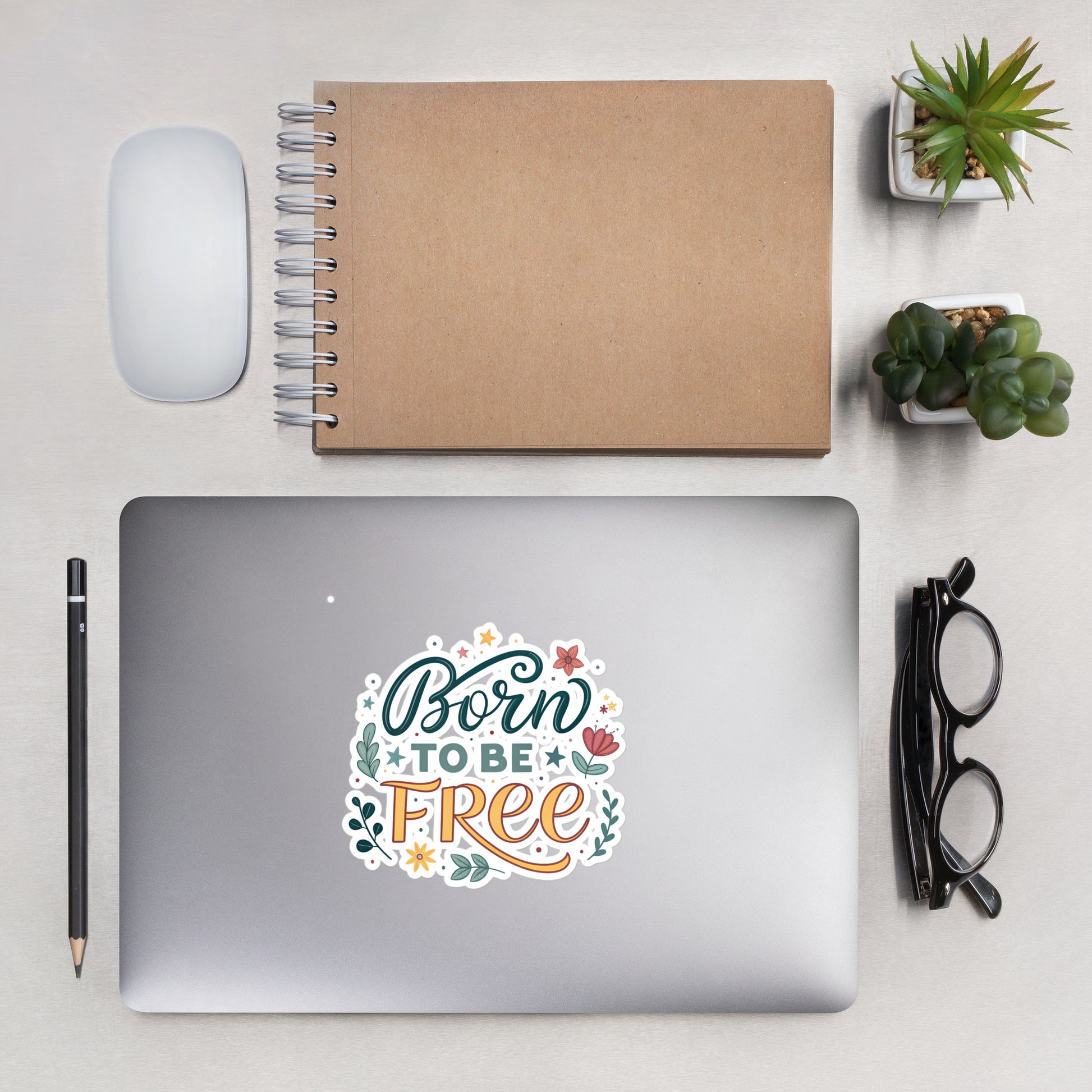 Born To Be Free Car Sticker - Durable, Bubble-Free Vinyl -RKM Inspiration - 48030633