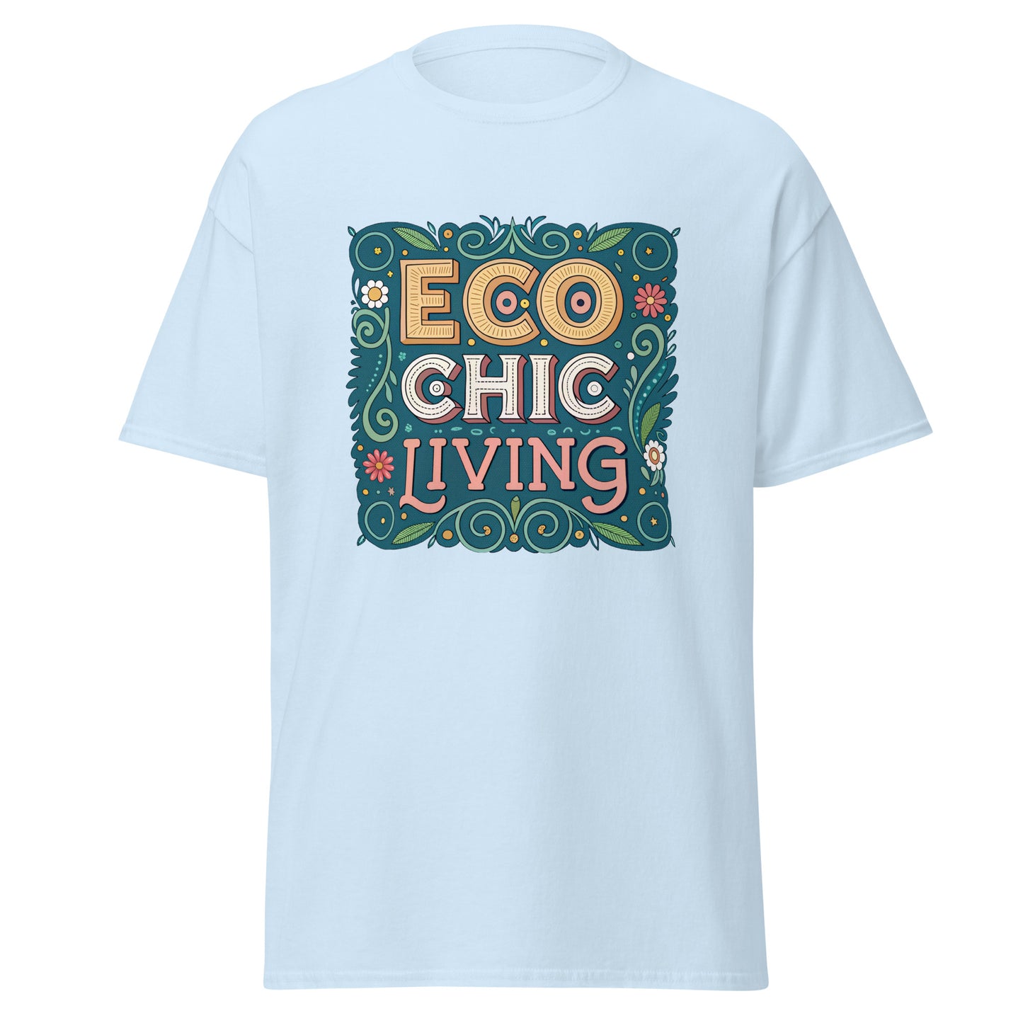 Eco Chic Living - Unisex classic tee with print -RKM Inspiration - 85349958