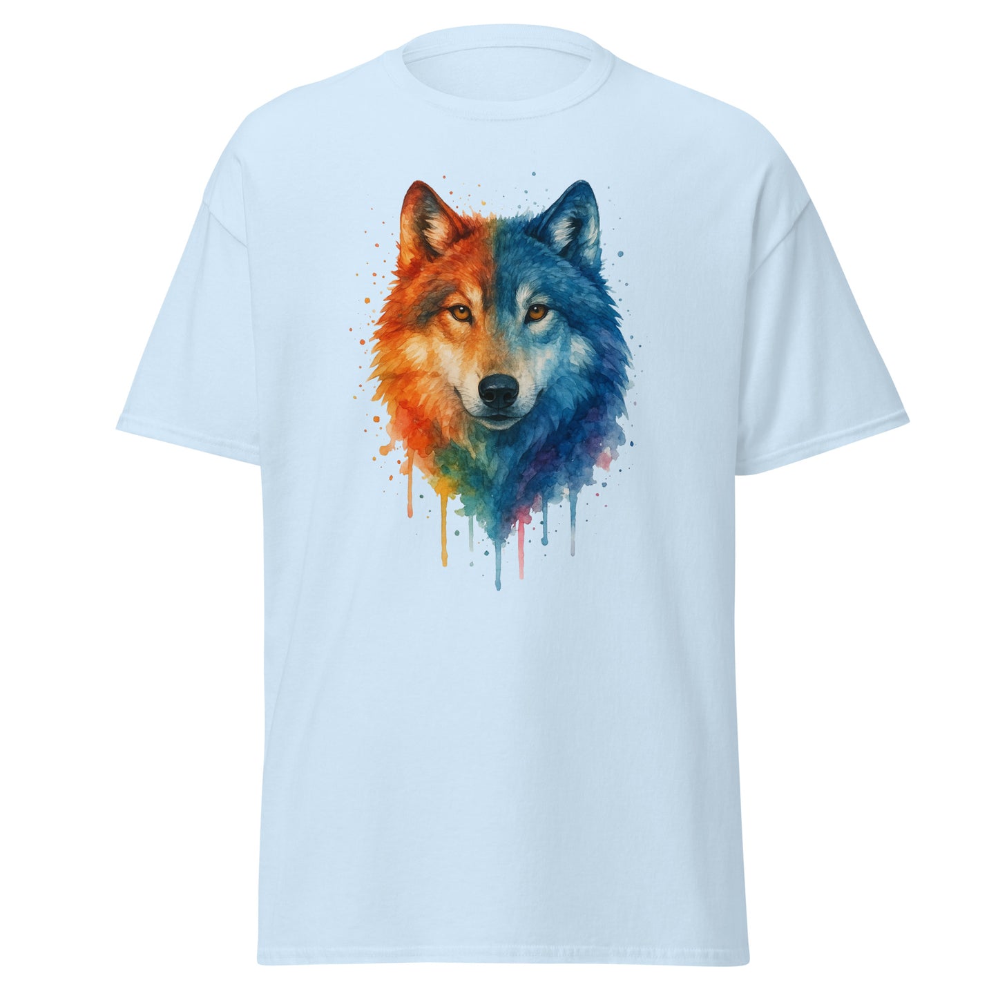 Wolf Unisex Tee - Trendy Cotton Shirt for Streetwear Style -RKM Inspiration - 30006177