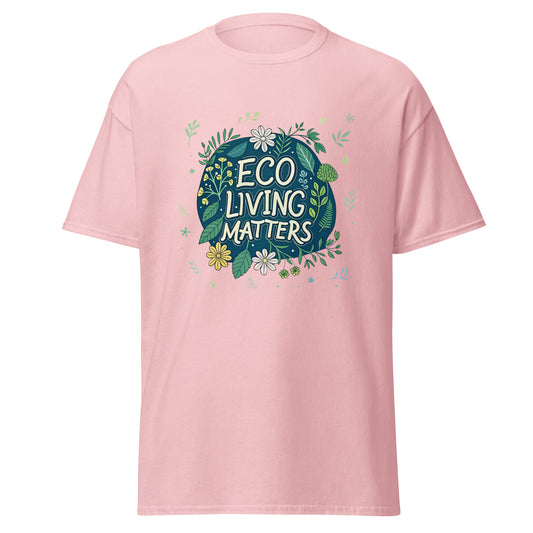 Eco Living Matters - Unisex classic tee with print -RKM Inspiration - 28183646