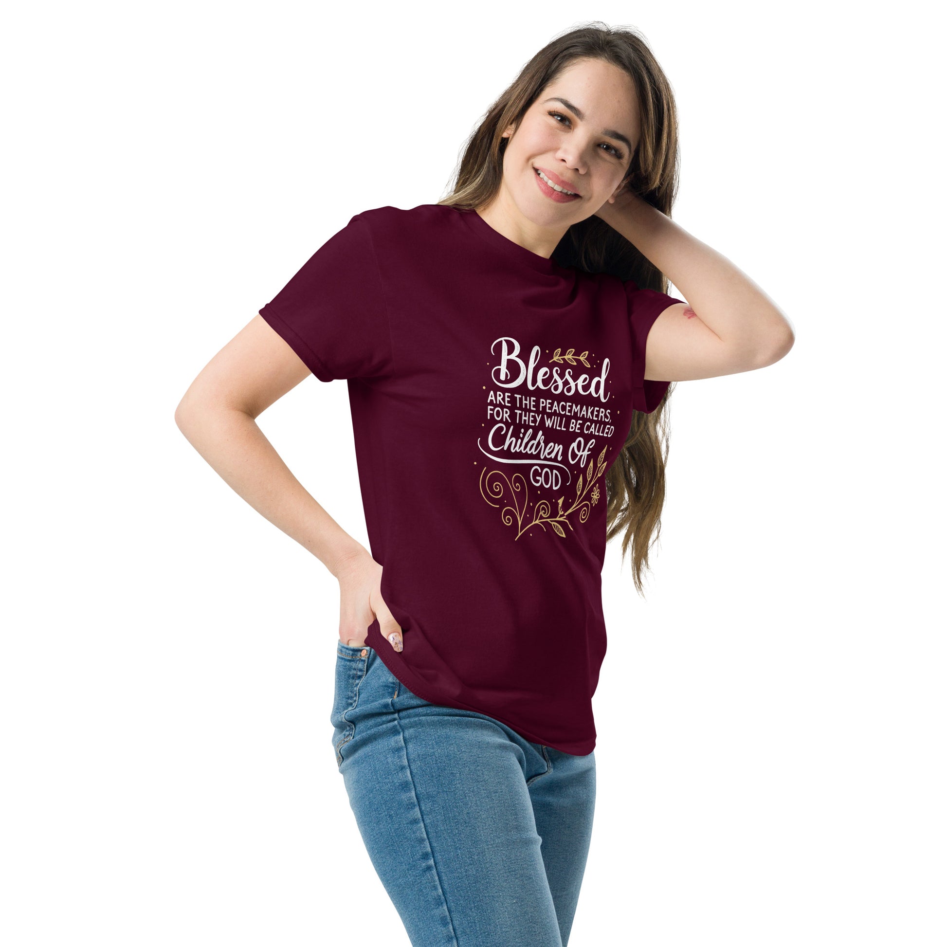 Christian Inspirational T-Shirt - Blessed are The Peacemakers -RKM Inspiration - 98512066