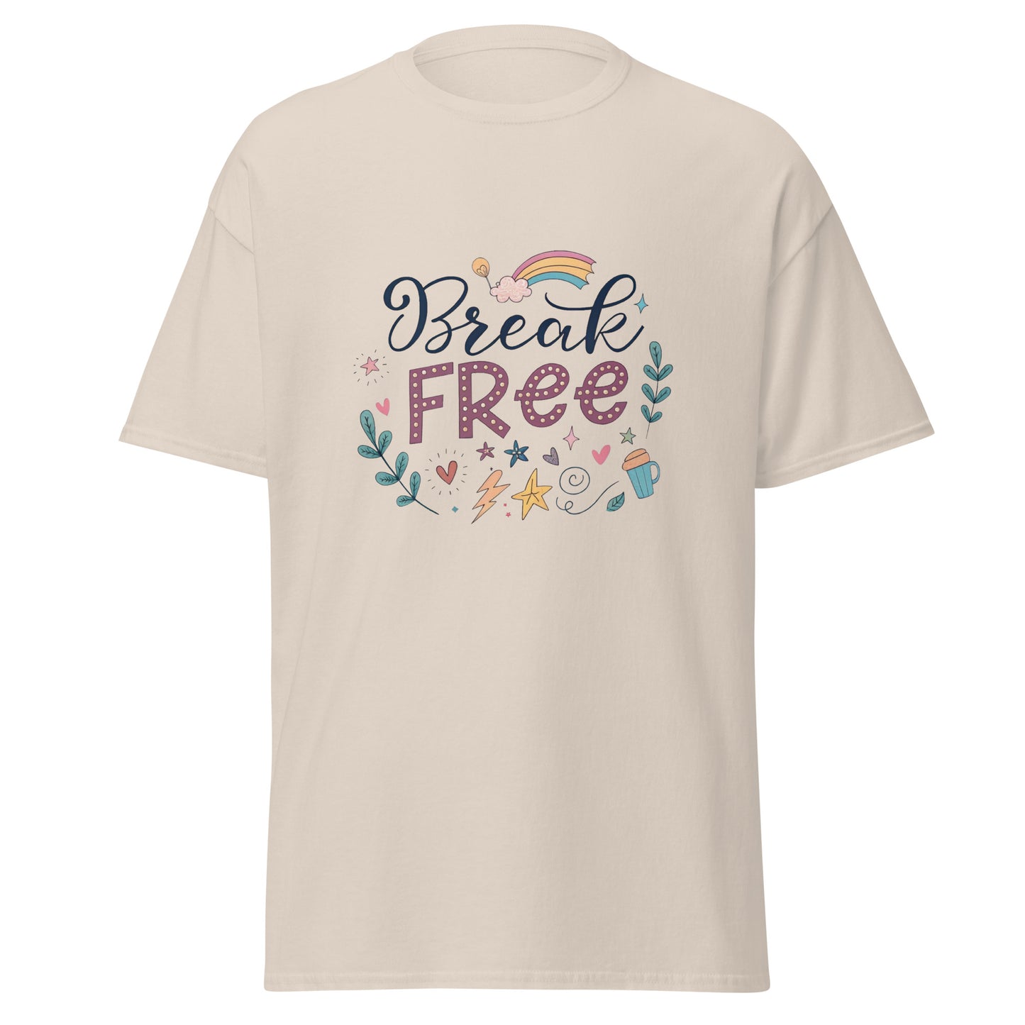 Break Free - Unisex classic tee with print -RKM Inspiration - 14312215