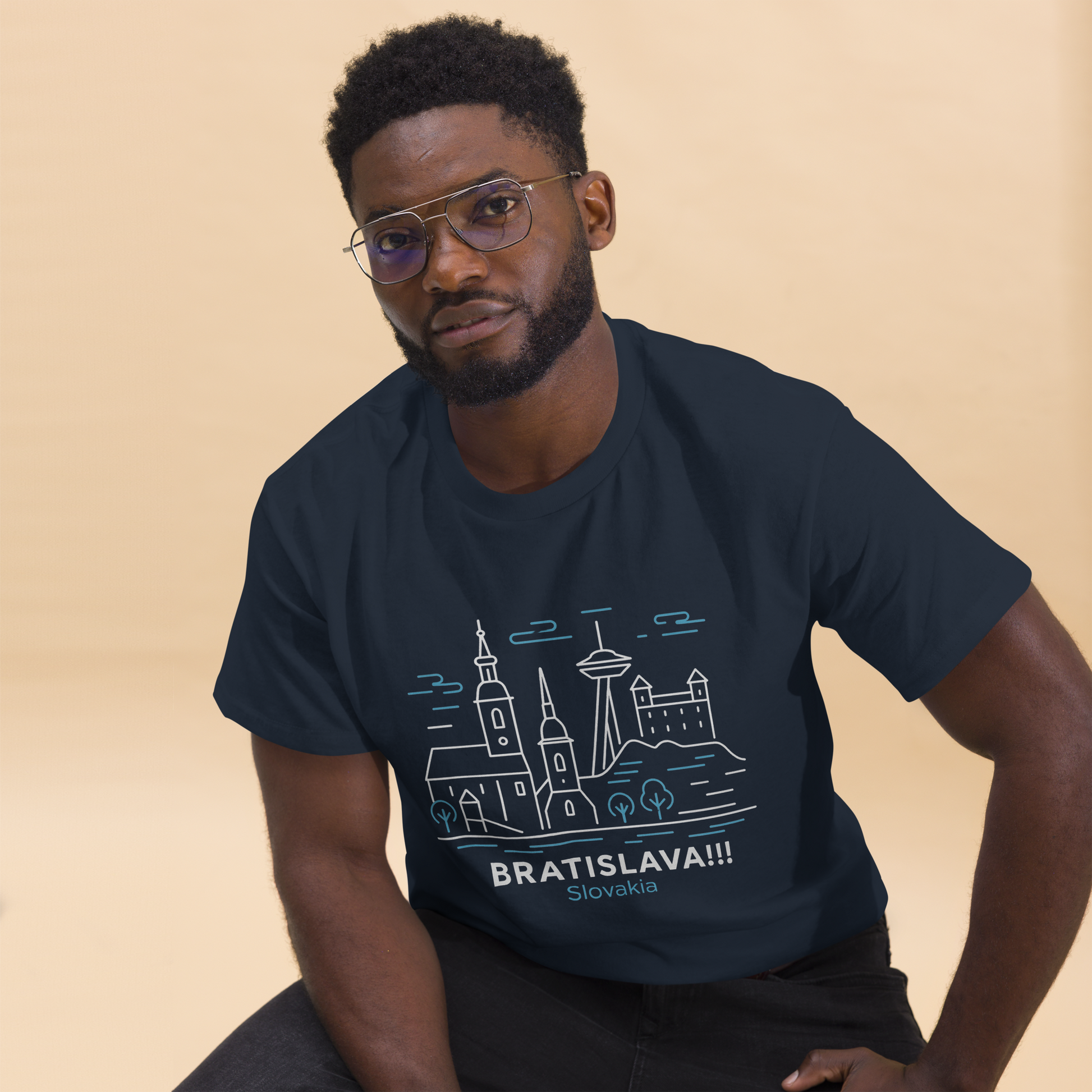 Bratislava - Unisex classic tee with print -RKM Inspiration - 84215110