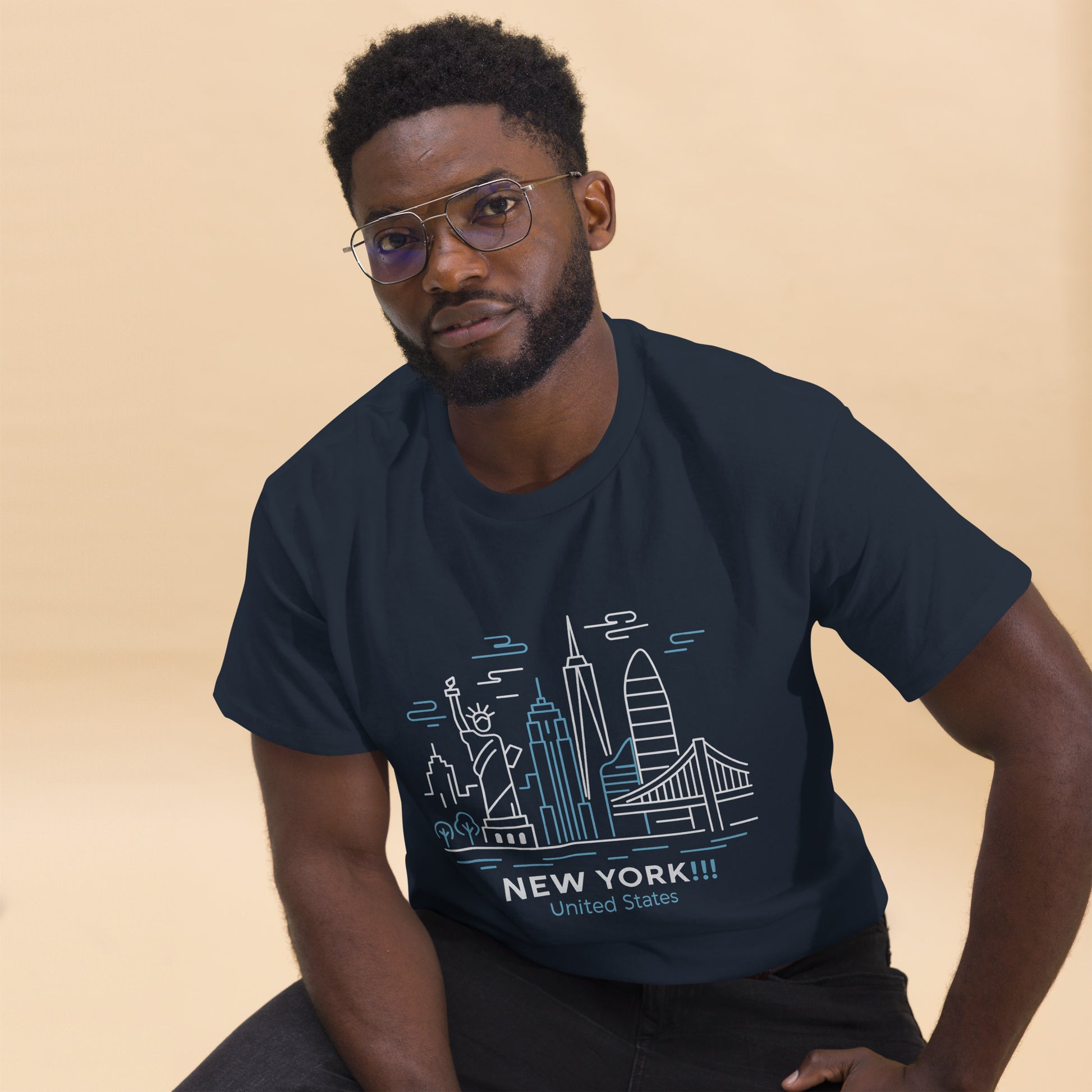 New York - Unisex classic tee with print -RKM Inspiration - 4030742