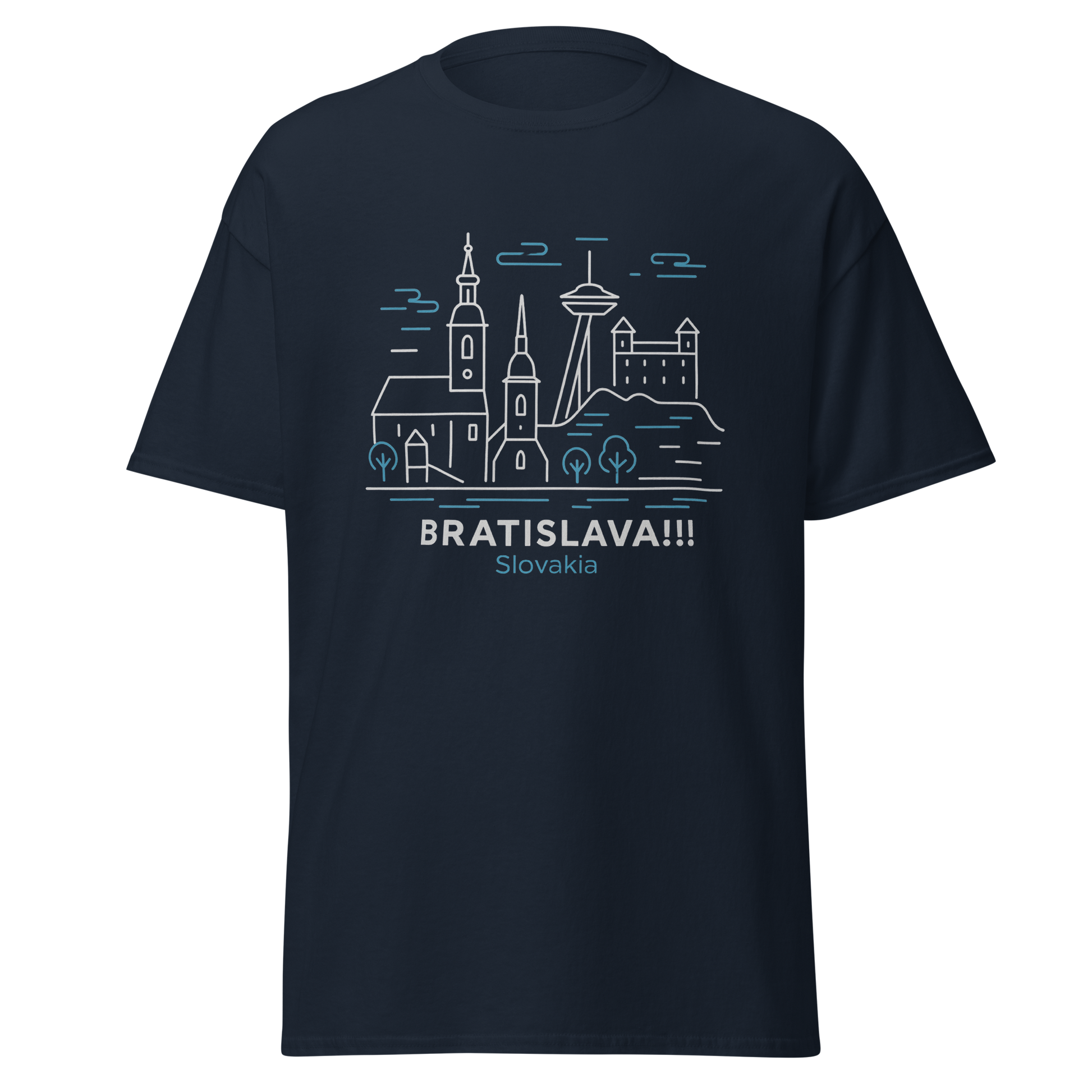 Bratislava - Unisex classic tee with print -RKM Inspiration - 97114219