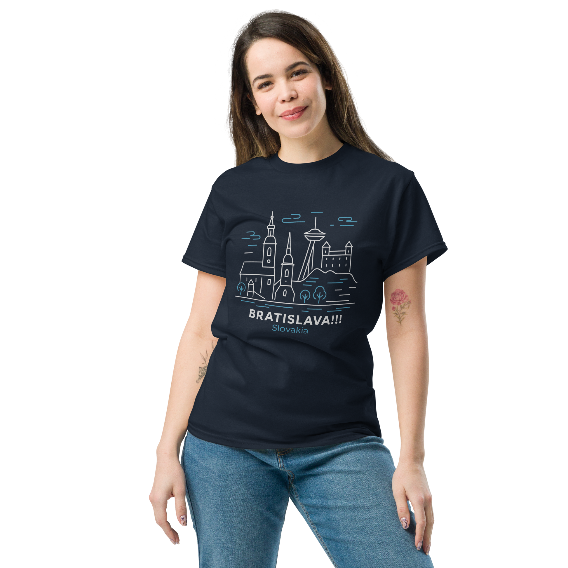 Bratislava - Unisex classic tee with print -RKM Inspiration - 90683543