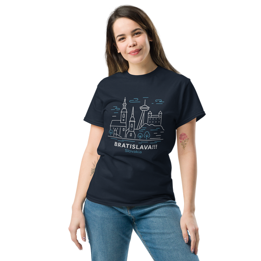Bratislava - Unisex classic tee with print -RKM Inspiration - 90683543