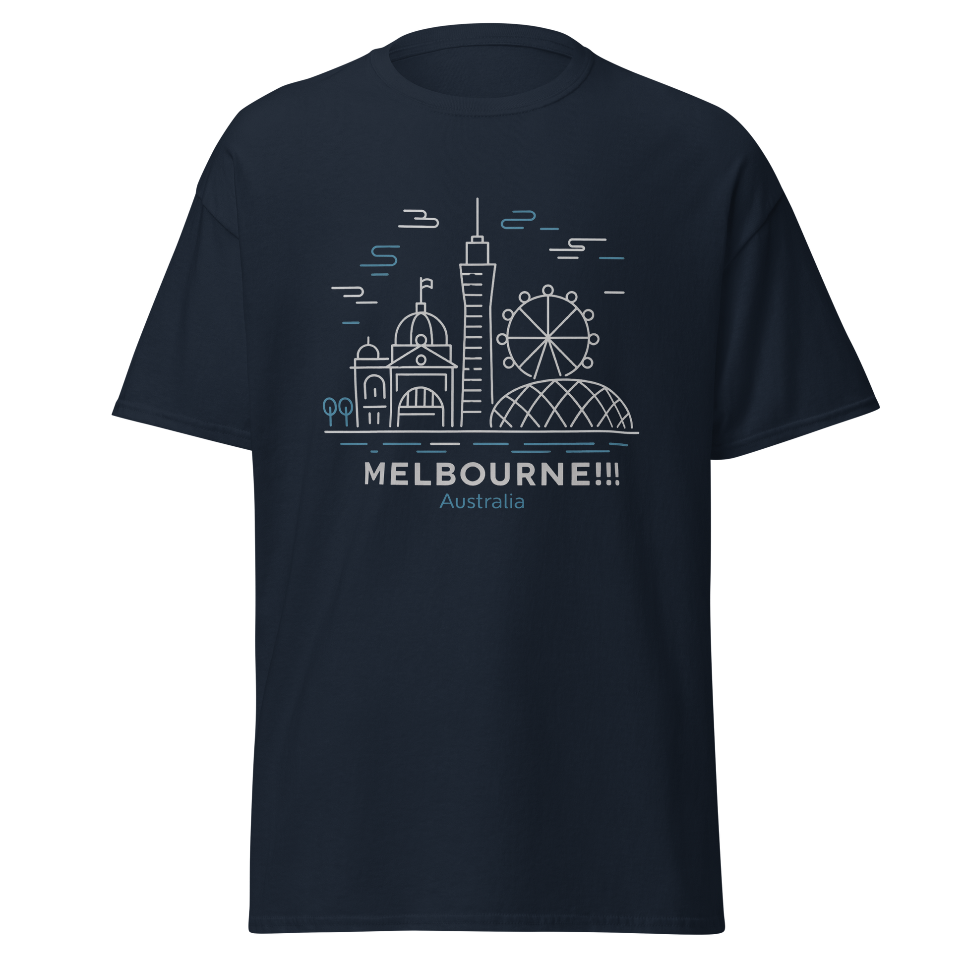 Melbourne - Unisex classic tee with print -RKM Inspiration - 80018655