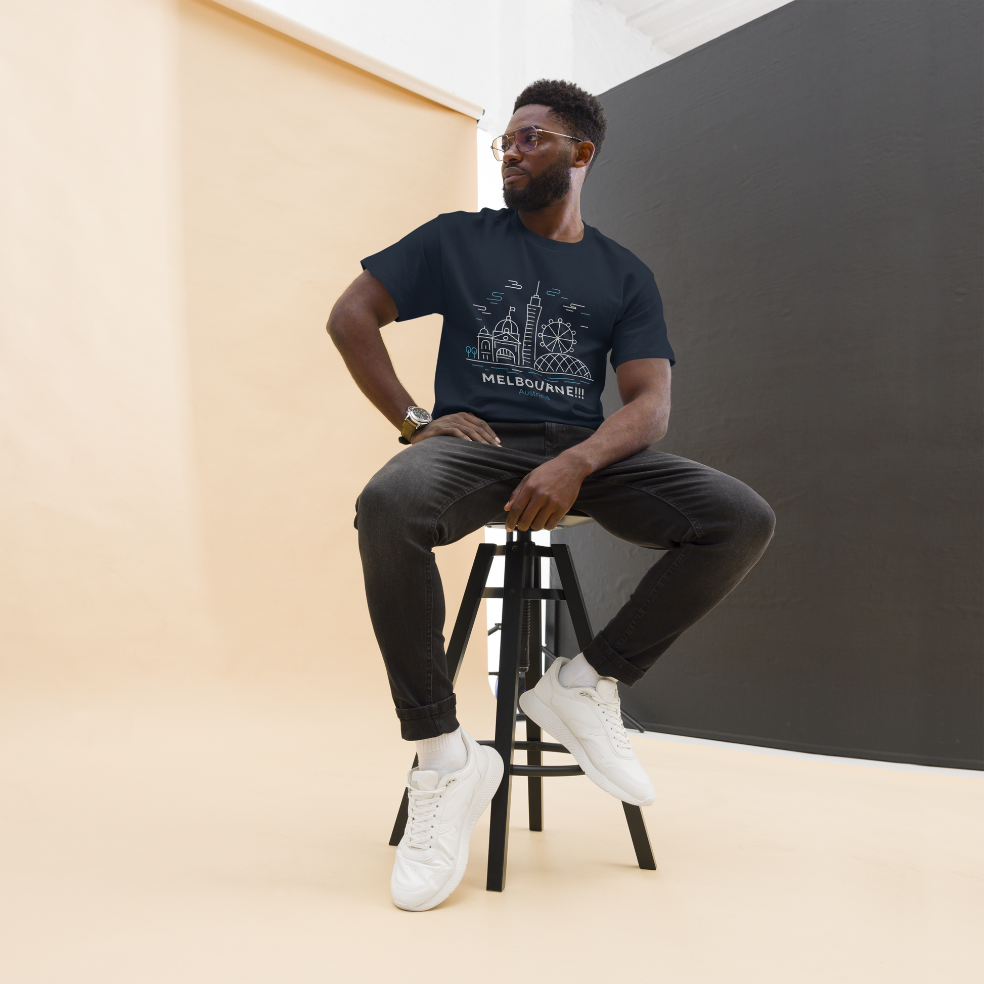 Melbourne - Unisex classic tee with print -RKM Inspiration - 4544190