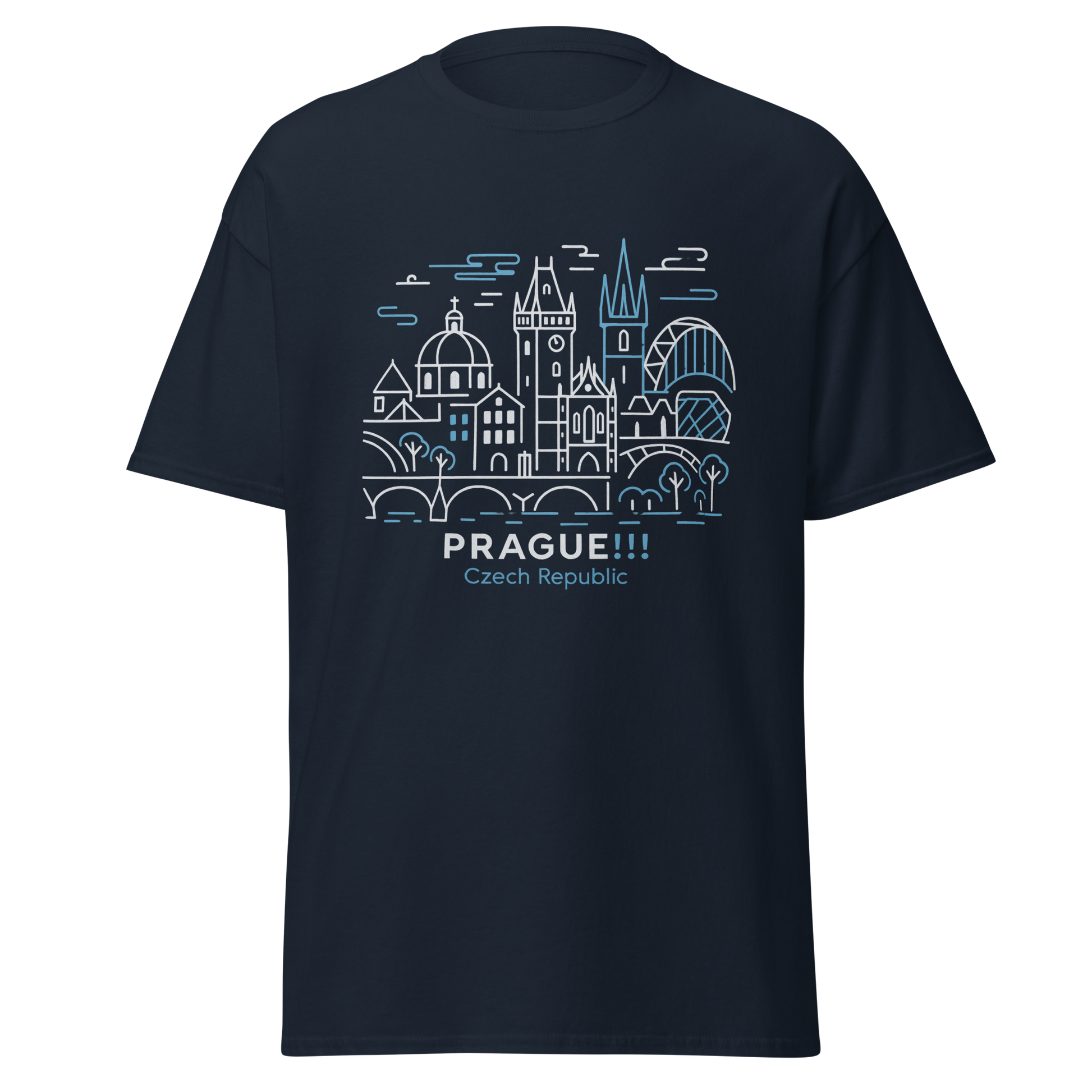 Prague - Unisex classic tee with print -RKM Inspiration - 65259503