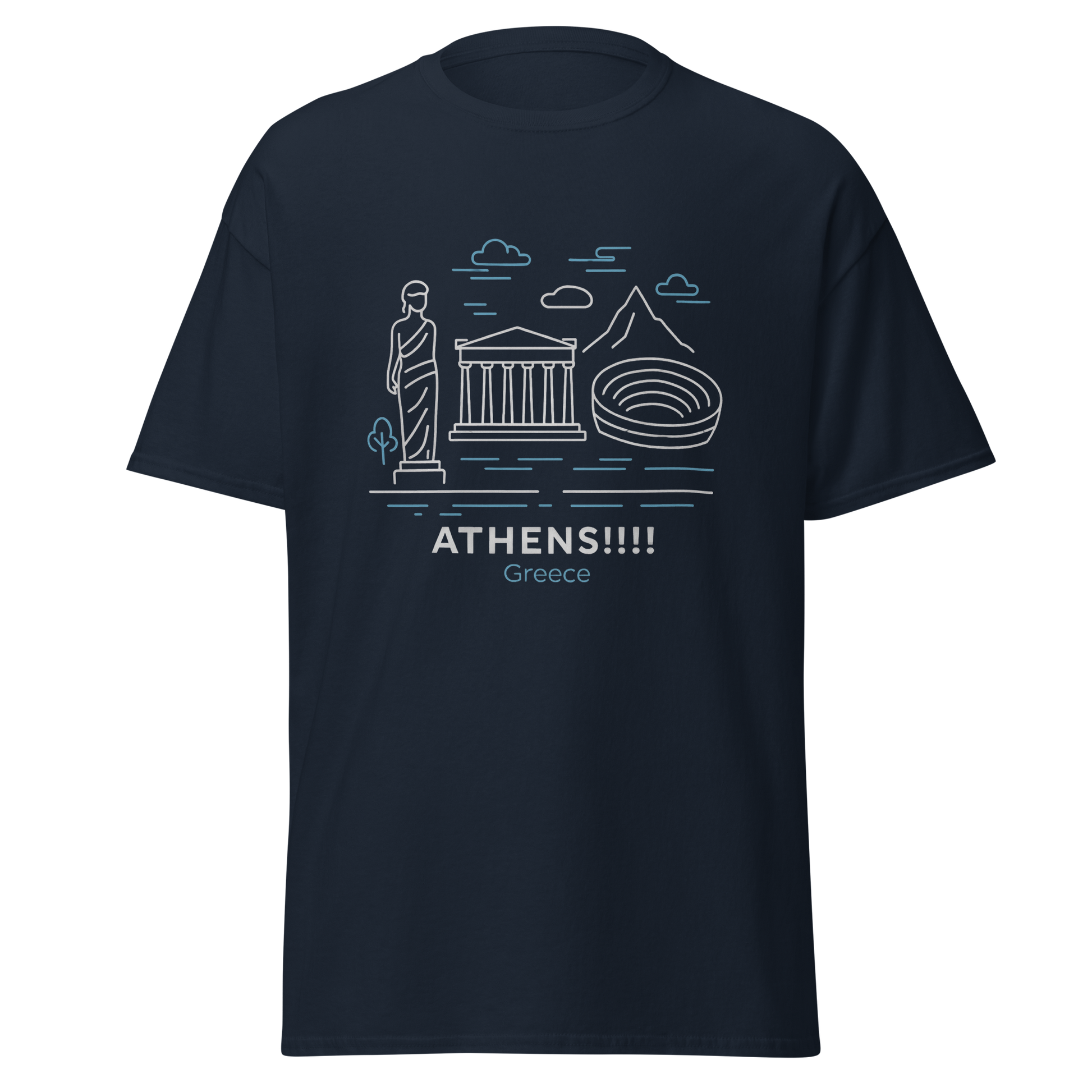 Athens - Unisex classic tee with print -RKM Inspiration - 31805779