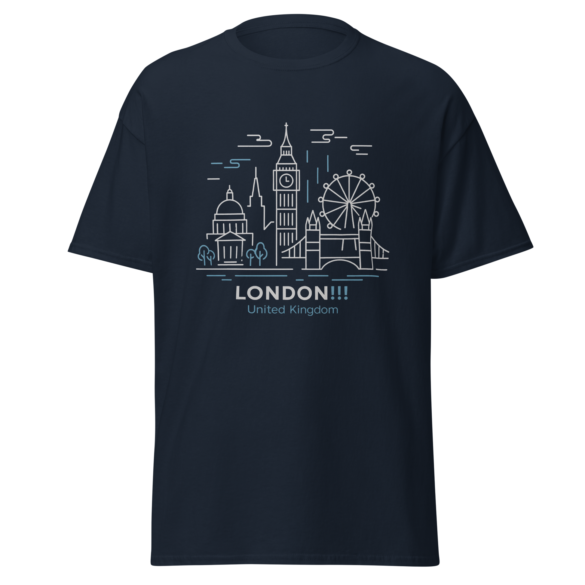 London - Unisex classic tee with print -RKM Inspiration - 28457035